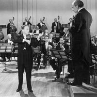 Jascha Heifetz et l'Orchestre Philharmonique de New-York dirigé par Fritz Reiner