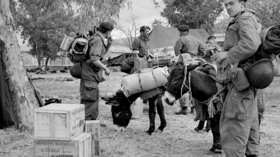 Soldats français en Algérie en 1954 ©AFP - INTERCONTINENTALE