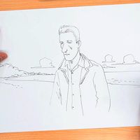 Capture écran de la vidéo Jacques Ferrandez : Comment dessiner "Suites algériennes" ?