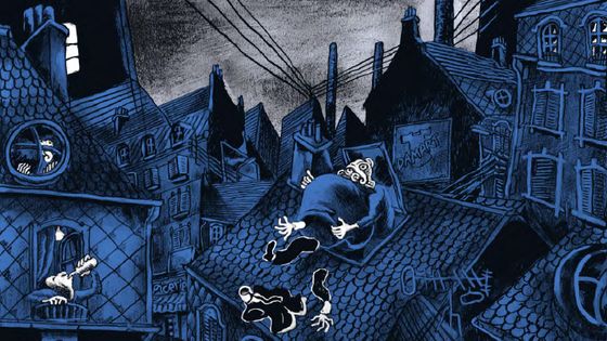 Dessin de couverture, du livre "La Grimace", de Vanoli - Vanoli - L'Association - 2021 -