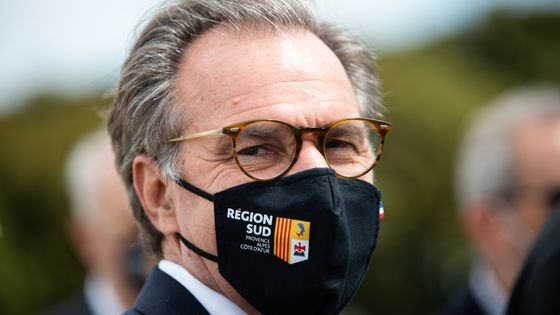 Renaud Muselier, président LR de la région PACA le 6/05/2021 à Serignan-du-Comtat, près d'Orange. ©AFP - CLEMENT MAHOUDEAU
