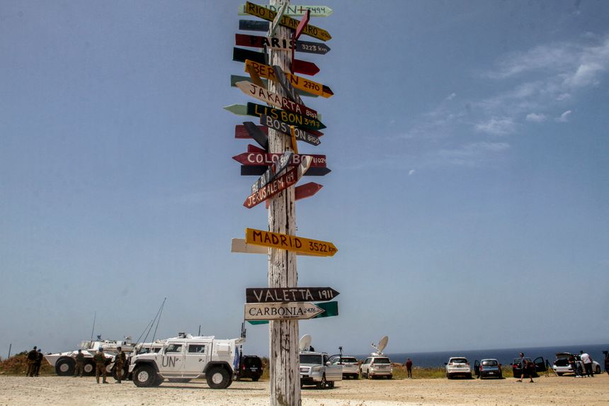 Les négociations frontalières relancées en octobre 2020 à Naqoura, à la frontière libanaise avec Israël.