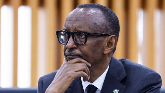 Paul Kagame, le président du Rwanda, est l'invité de France Inter ©AFP - Ludovic MARIN