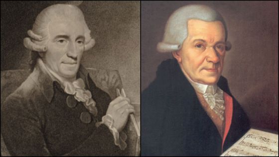 Joseph Haydn, gravure de Thomas Hardy, 1792. Gallica - BnF. Michael Haydn