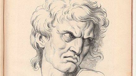 Haine ou jalousie (Expression des passions de l’âme, 1727) - Le Brun - Wikipedia/ Charles Le Brun; John Tinney, CC BY-SA