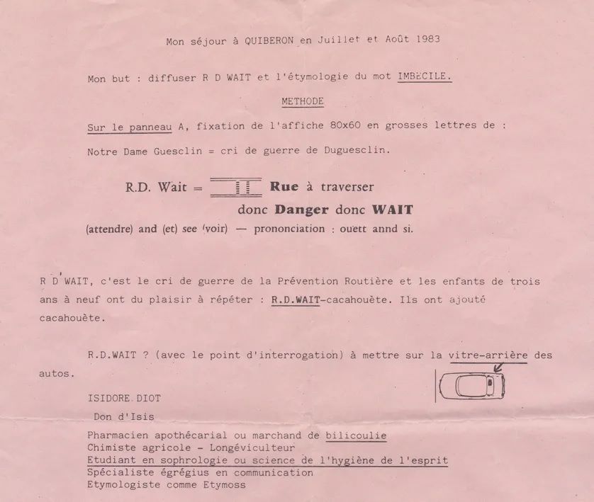 Tract d'Isidore III concernant "R.D. Wait"