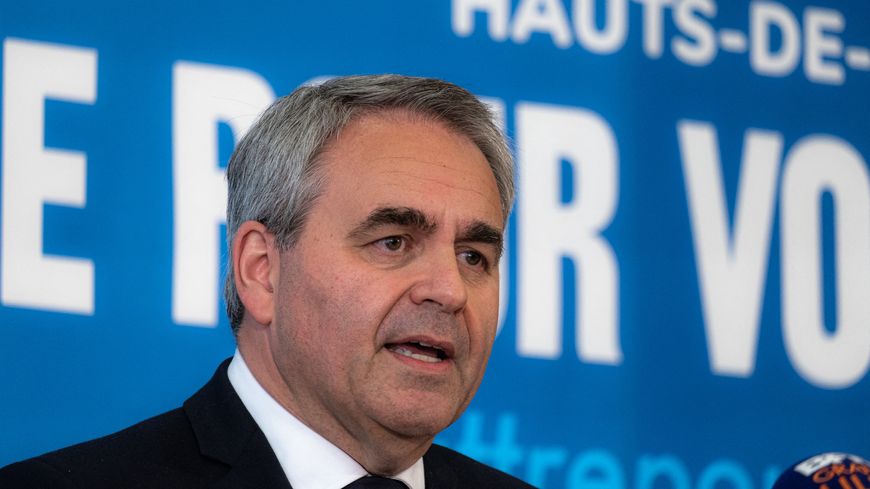 Xavier Bertrand le jour du lancement de sa campagne pour les régionales, le 3 mai