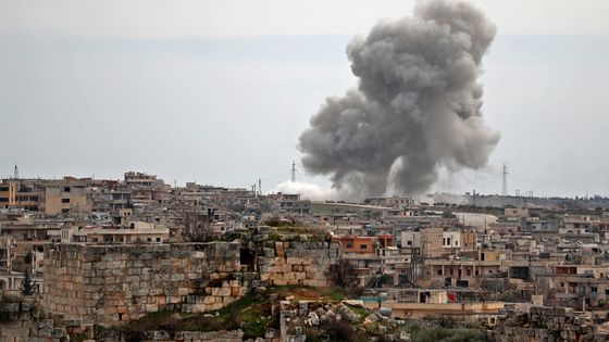 Attaque aérienne du village de Al-Bara (Syrie) par l'armée Russe - Mars 2020 ©AFP - Omar HAJ KADOUR / AFP