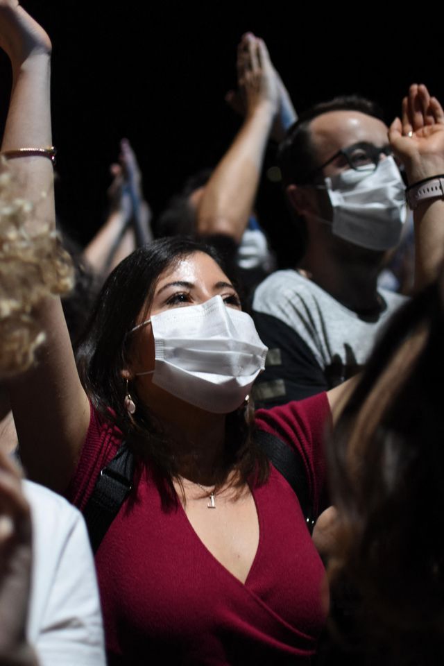 Indochine performed in front of 5,000 spectators at Accor Arena in Paris on May 29, during a test party.