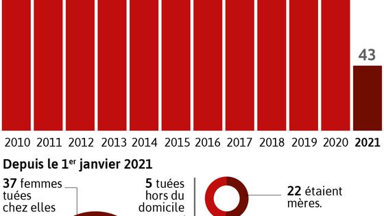 43 féminicides en France depuis le début de l'année, plus de 40 orphelins ©Visactu - VISACTU