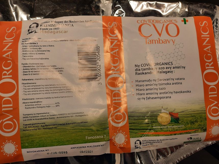 Le Covid Organics, remède à base d'Artemisia, censée protéger de la maladie, ou en réduire les effets