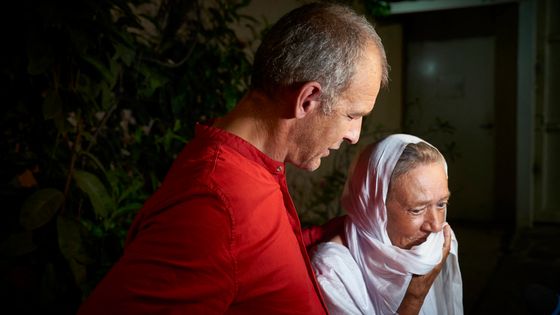 Sophie Pétronin, libérée et son fils Sébastien, en octobre 2020 à Bamako ©AFP - STRINGER