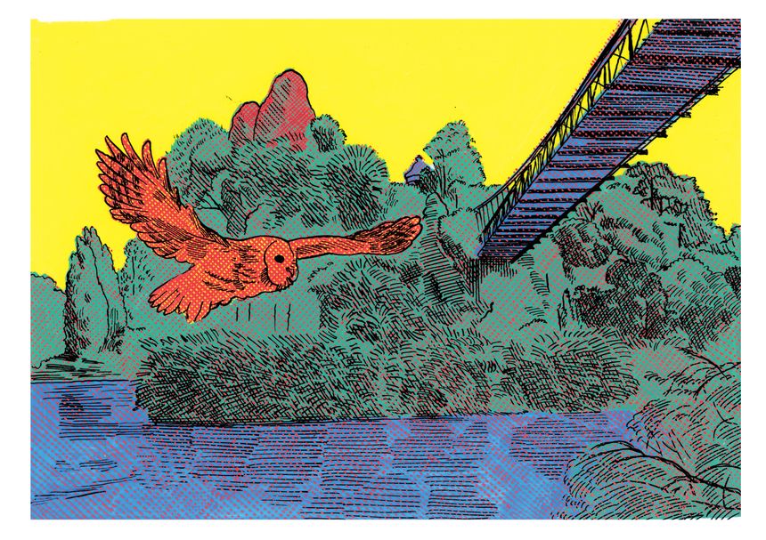 Une planche de la BD "Tout est vrai", exposée à la galerie Martel à Paris
