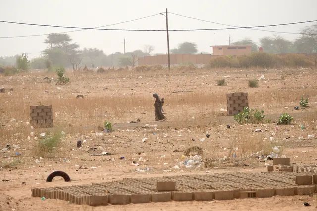 Linguère, dans le nord-est du Sénégal, où il pleut moins de 400 ml d'eau par an.