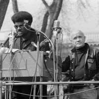 Jean Genet et Elbert “Big Man” Howard, un des fondateur du mouvement Black Panther