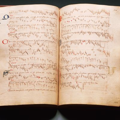 Musical Code with polyphonic musical compositions. Trento, Italy, 15th century. Trento, Castello Del Buonconsiglio Museo Provinciale