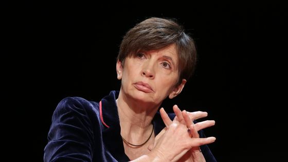 Michèle Léridon (alors Directrice de l'information a l'AFP) le 21 Novembre 2015 à la première journée d'éducation aux médias ©Maxppp - Vincent Isore