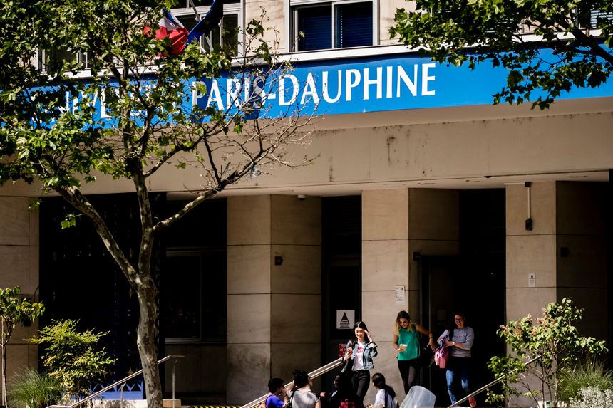 L’entrée de l’université Paris-Dauphine-PSL, en mai 2018.