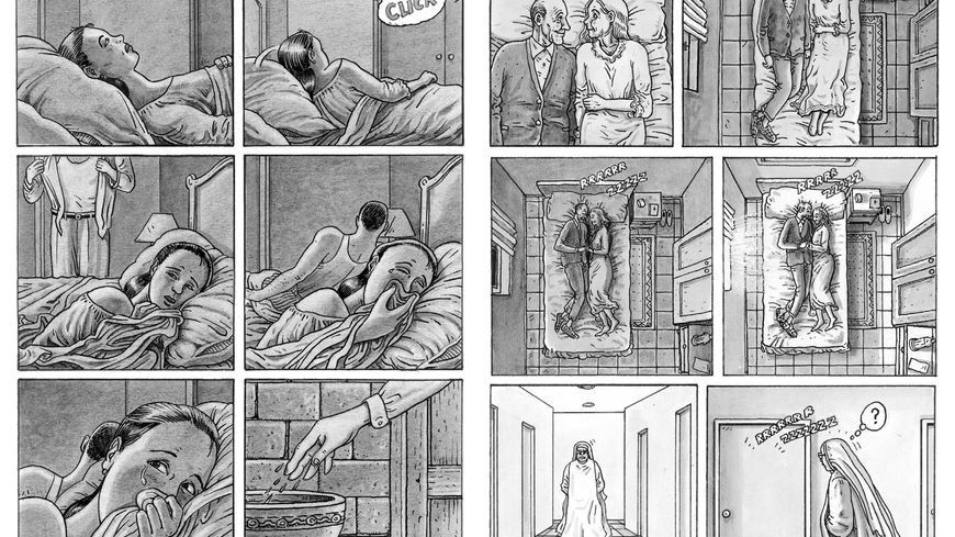 Deux planches extraites de "L'Epopée Espagnole", écrit par Antonio Altarriba, et dessiné par Kim