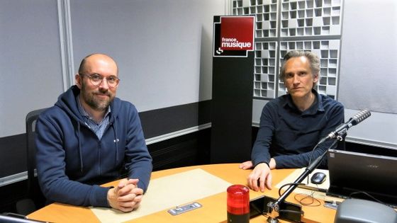 France Musique, studio 361... Alexandre Dratwicki & Philippe Venturini (g. à d.) ©Radio France - Annick Haumier / RF