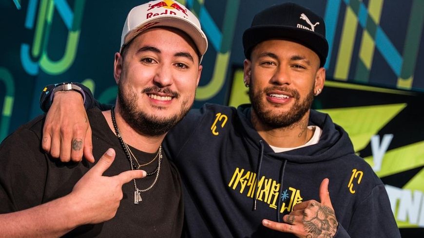 Gotaga et Neymar (Instagram Gotaga)
