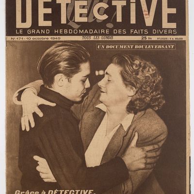 Couverture de "Qui ? Détective" Le magazine de l'énigme et de l'aventure Éditeur : (Paris) Date d'édition : 1949-10-10.