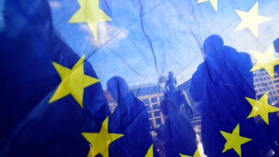 Pendant plusieurs mois, les citoyens européens sont invités à donner leur avis sur l'avenir de l'Europe. ©AFP - Tobias SCHWARZ