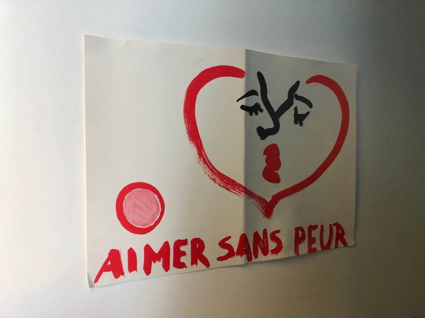 Affiche dans le bureau de l'infirmière scolaire du lycée Armand Guillaumin à Orly.