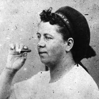 Portrait d'Aurore Hortense David, femme brossière et membre de la Commune de Paris en 1871.