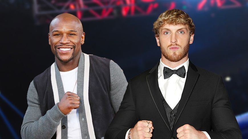 Floyd Mayweather et Logan Paul - (photos : Michael Tran / Barcroft Media)