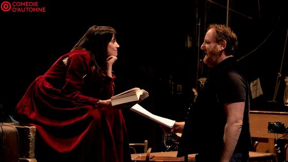 Suliane Brahim et Jérome Pouly dans le Soulier de satin, 1ère journée - Théâtre à la table, 2021 - © Coll. Comédie-Française
