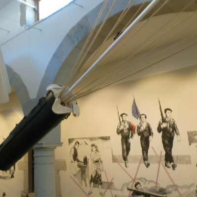 Intérieur du Musée de la Résistance et de la Déportation à Nantua dans l'Ain.