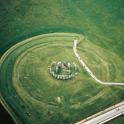 Monument mégalithique de Stonehenge (Liste du patrimoine mondial de l'UNESCO, 1986), Amesbury, Wiltshire, Angleterre, Royaume-Uni. Époque néolithique.