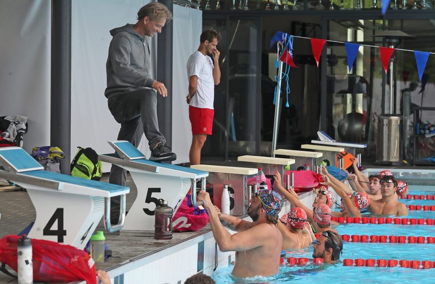 Lionel Horter et Amaury Leveaux à l’entraînement en 2020.