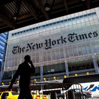 La façade du New York Times building, dessiné par l’architecte italien Renzo Piano et inauguré en 2007.