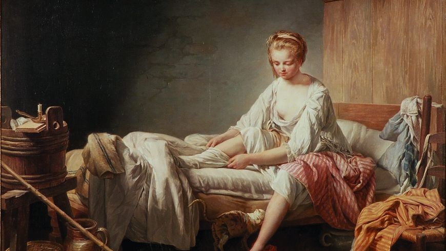Nicolas-Bernard Lépicié, Le lever de Fanchon, huile sur toile, 1773