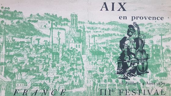 Programme du IIIe Festival d'Aix en Provence (1950) ©Radio France
