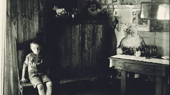 La maison d'un mineur d'une mine de charbon en Virginie, Morgantown, Etats-Unis par le photographe Walker Evans (American, 1903 - 1975). ©Getty - Walker Evans /Sepia Times/Universal Images Group via Getty Images