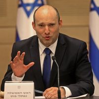 Le nouveau premier ministre israélien Naftali Bennett, issu de la droite radicale, aujourd’hui à la tête d’une coalition allant de l’extrême droite à la gauche.