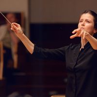 La cheffe d'Orchestre Debora Waldman
