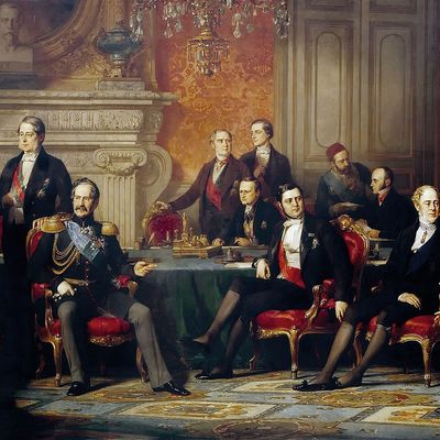 Édouard Louis Dubufe (1819 1883), Le Congr ès de Paris , 25 février 1856 (1857). Musée de l'histoire de France