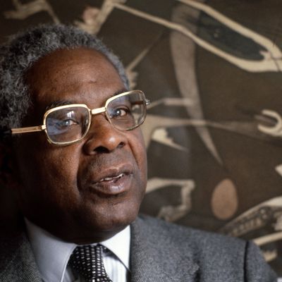 Portrait du poète, dramaturge et homme politique Aimé Césaire