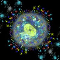 Création abstraite d'un virus
