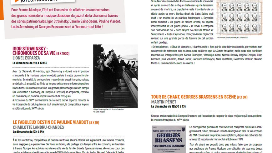 Joyeux anniversaire, été 2021 France Musique