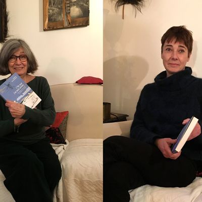 Annick Duboscq, présidente et Hélène Prigent, éditrice de la maison d’édition "Les îliennes"implantée à Ouessant.