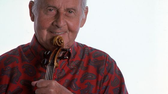 Portrait de Stéphane Grappelli en 1982 ©Getty - Hervé Tardy/Gamma-Rapho