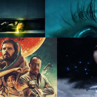 Affiches de "Méandre" de Mathieu Turi, "Oxygène" d'Alexandre Aja, "Le Dernier Voyage" de Romain Quirot et "Les Champs magnétiques" de Romain Daudet-Jahan.