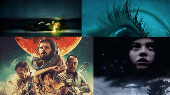 Affiches de "Méandre" de Mathieu Turi, "Oxygène" d'Alexandre Aja, "Le Dernier Voyage" de Romain Quirot et "Les Champs magnétiques" de Romain Daudet-Jahan.