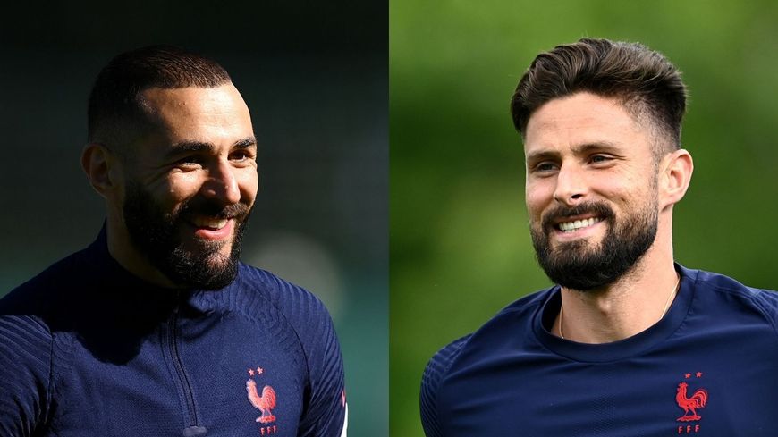 Karim Benzema et Olivier Giroud - (photo : Franck Fife)