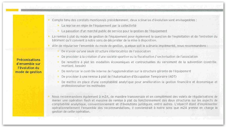 Extrait du rapport commandé par l’agglomération de Mulhouse sur la gestion du MON